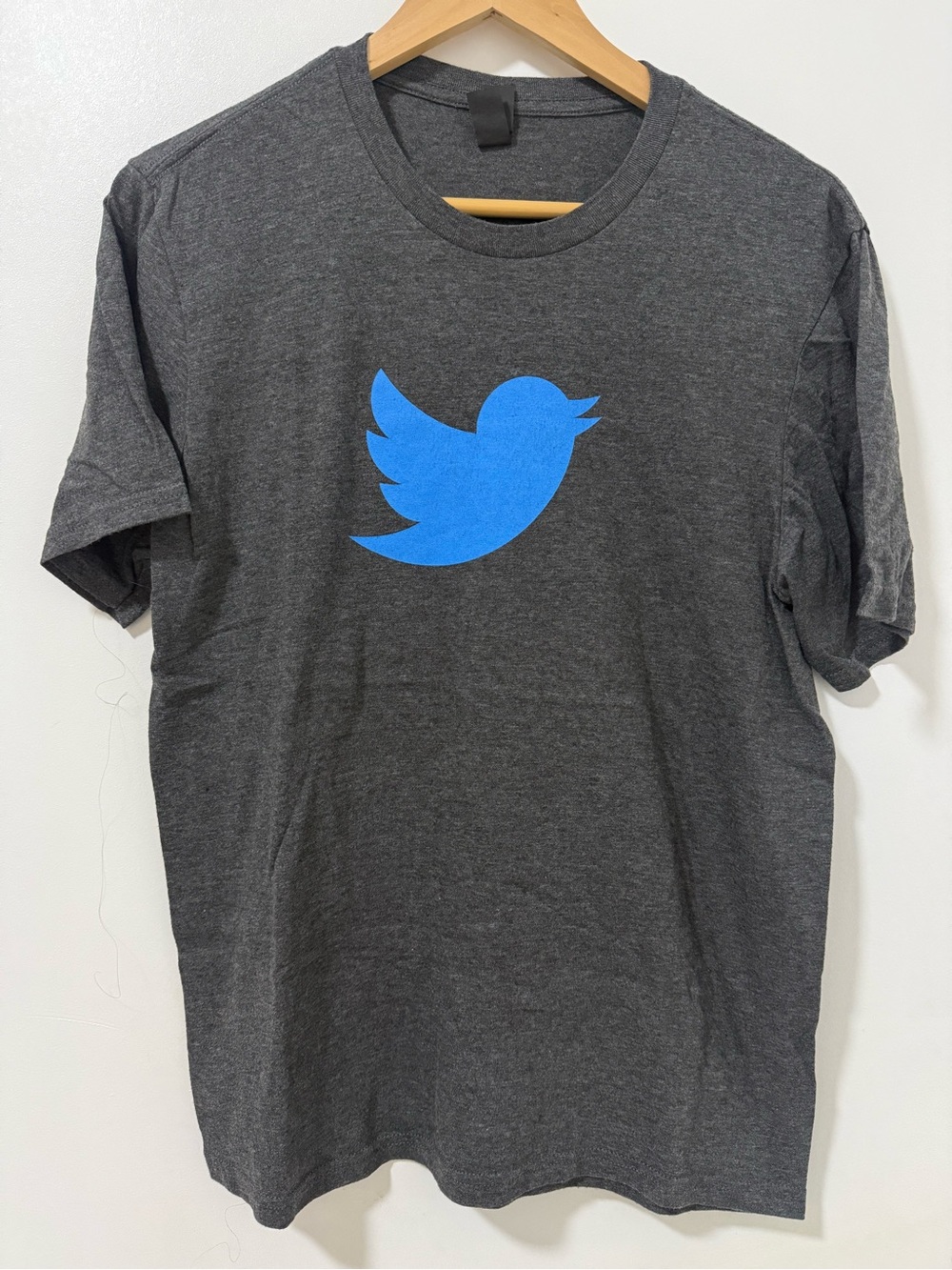 TWITTER Crewneck T-Shirt with Blue Bird Logo